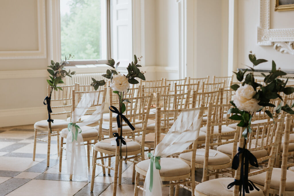The great hall at Crowcombe Court, captured by a Crowcombe Court wedding photographer