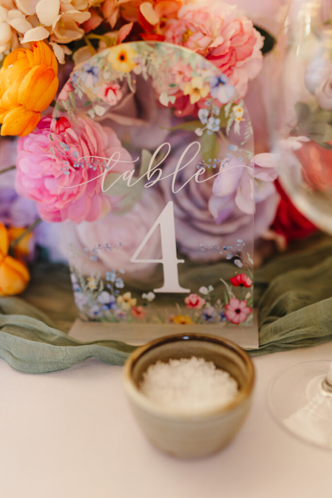 Floral table Bridgerton style decor at The Watermill at Priston Mill near Bath