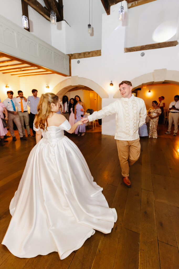 First dance in The Watermill at Priston Mill near Bath